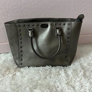 Michael kors medium tote bag with studs